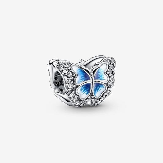 Blue Butterfly Sparkling Charms