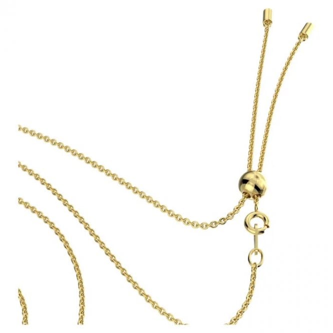 Generation Necklace with White Crystal in Gold