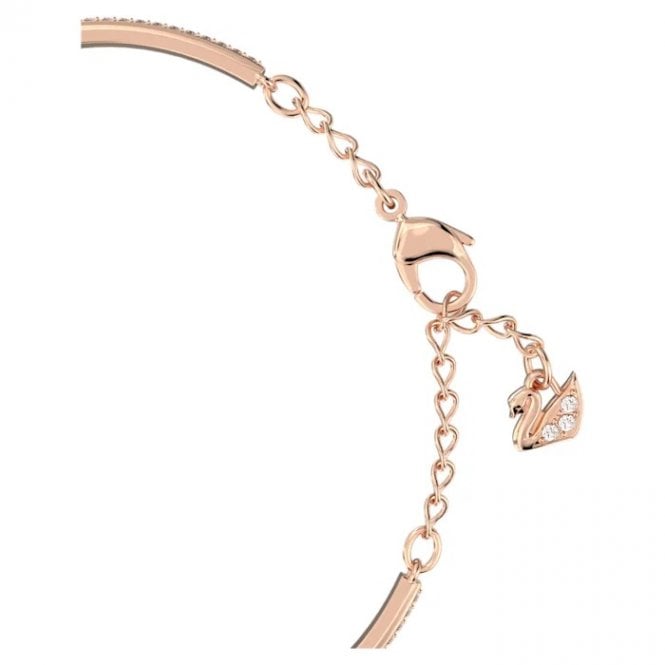 Generation Bangle with White Crystal in Rose Gold