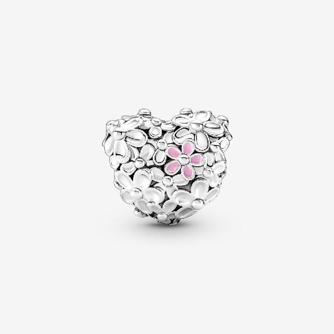 Mum Daisy Heart Charms