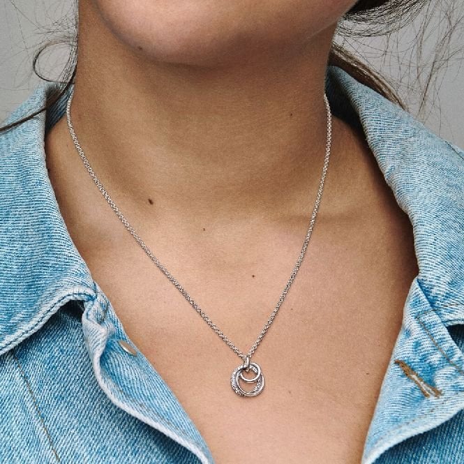 Family Always Encircled Pendant Necklace, 60cm