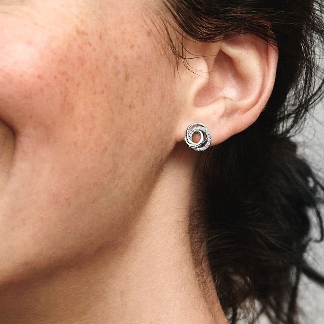 Family Always Encircled Stud Earrings