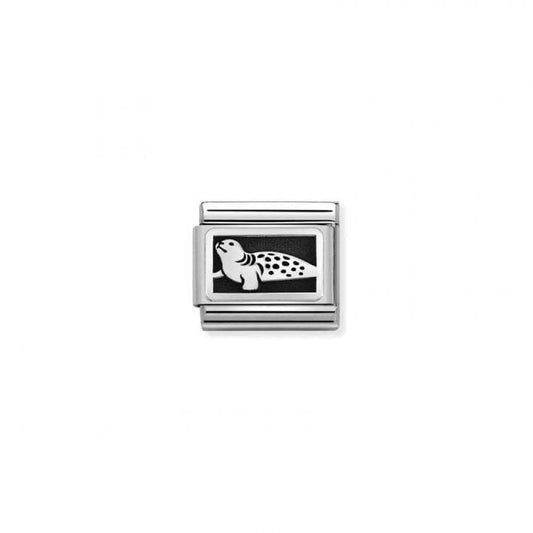 Classic Silver and Enamel Black Seal Animal Charms
