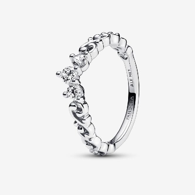 Regal Swirl Tiara Ring, Size 56