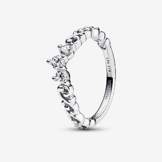 Regal Swirl Tiara Ring, Size 56
