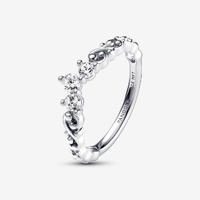 Regal Swirl Tiara Ring, Size 56