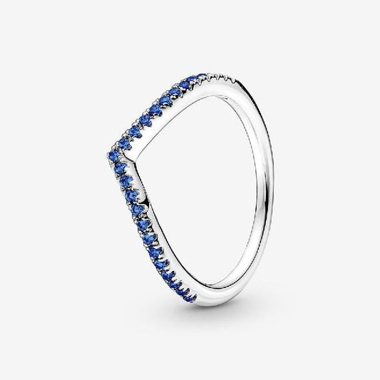 Timeless Wish Sparkling Blue Ring, Size 50