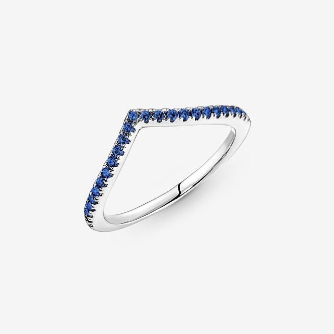 Timeless Wish Sparkling Blue Ring, Size 58