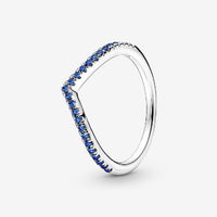 Timeless Wish Sparkling Blue Ring, Size 60