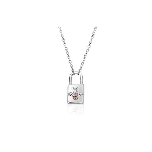 Honey Bee Padlock Necklace