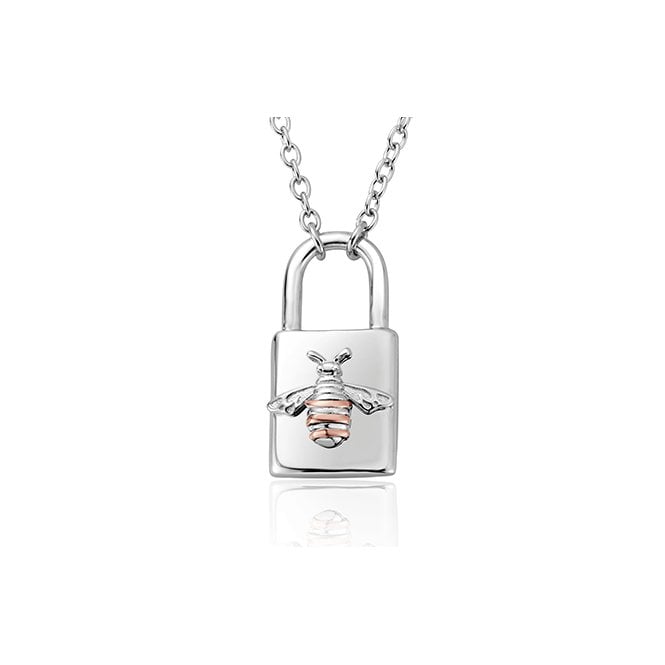 Honey Bee Padlock Necklace
