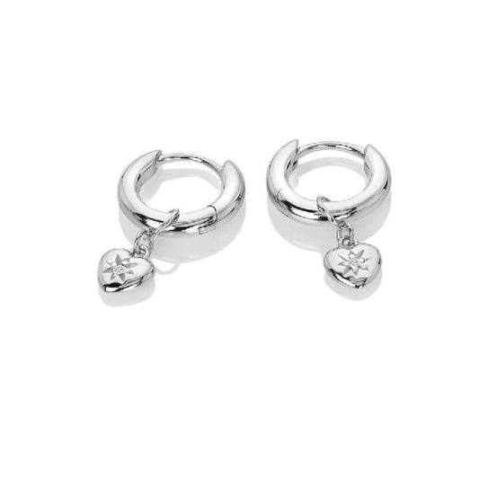 Silver Heart Earrings