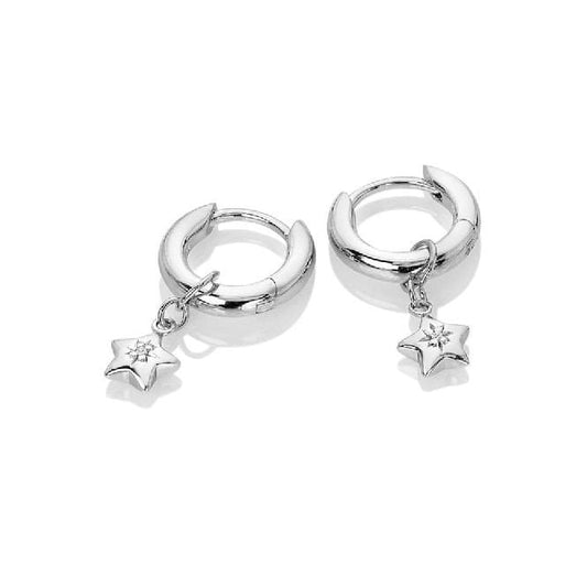 Silver Star Earrings