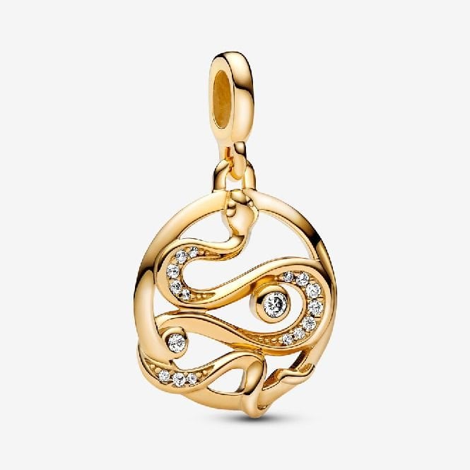 ME Gold Pave Snake Medallions