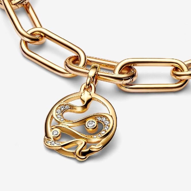 ME Gold Pave Snake Medallions