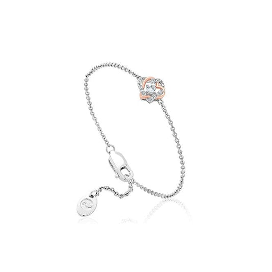 Forever Yours Silver Heart Bracelet