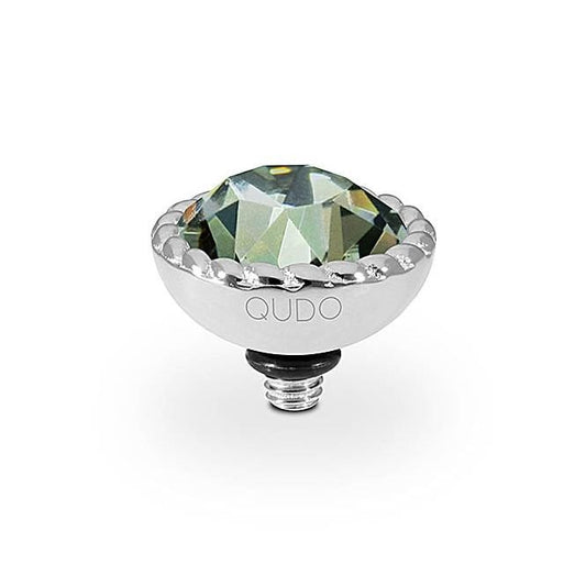 Bocconi Silver and Black Diamond Ring Gem Top, 11mm