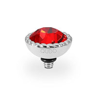 Bocconi Silver and Light Siam Red Ring Gem Top, 11mm