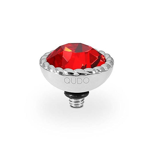Bocconi Silver and Light Siam Red Ring Gem Top, 11mm