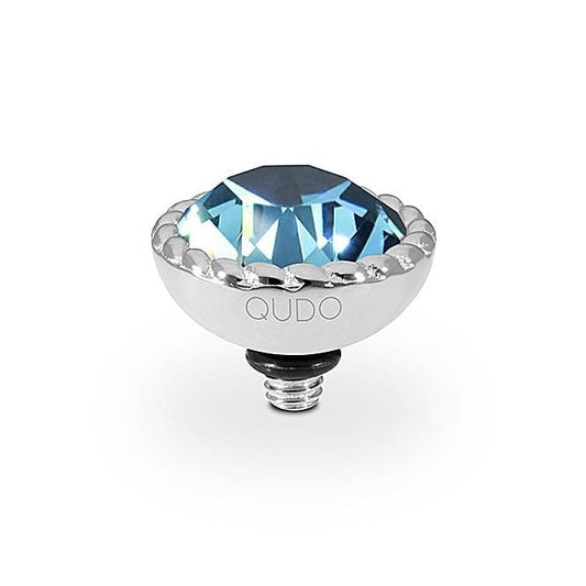 Bocconi Silver and Montana Blue Ring Gem Top, 11mm