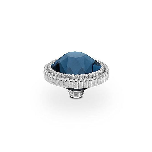 Fabero Silver and Montana Blue Ring Gem Top, 10mm