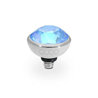 Bottone Silver and Ocean Blue DeLite Ring Gem Top, 10mm