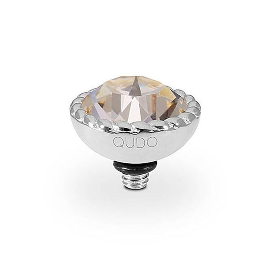 Bocconi Silver and Silk Crystal Ring Gem Top, 11mm