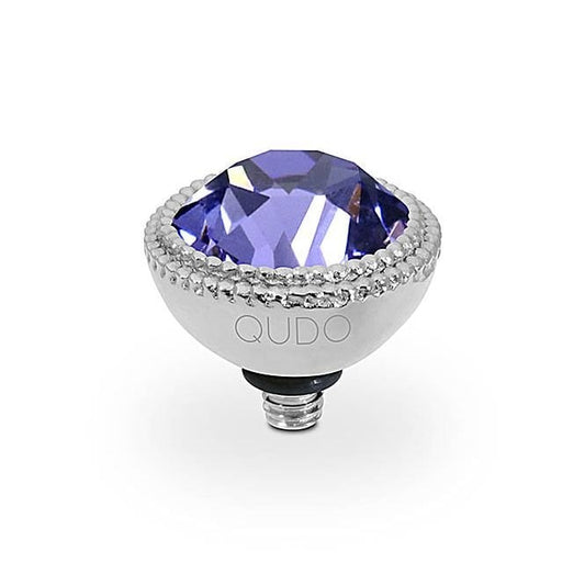 Fabero Silver and Violet Tanzanite Ring Gem Top, 11mm