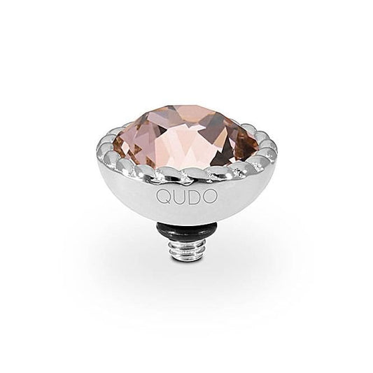 Bocconi Silver and Vintage Rose Ring Gem Top, 11mm