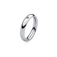 Slim Silver Interchangeable Ring, Size 54