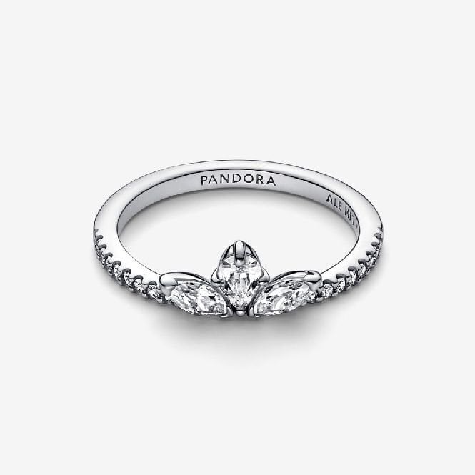 Sparkling Herbarium Cluster Ring, Size 54