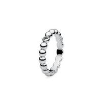 Slim Silver Veroli Interchangeable Ring, Size 50
