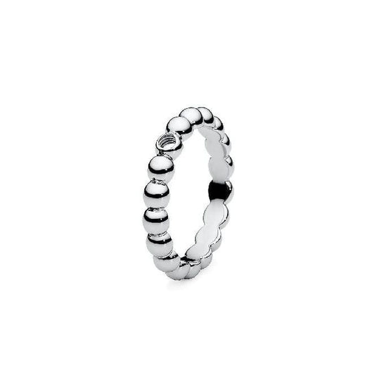 Slim Silver Veroli Interchangeable Ring, Size 50