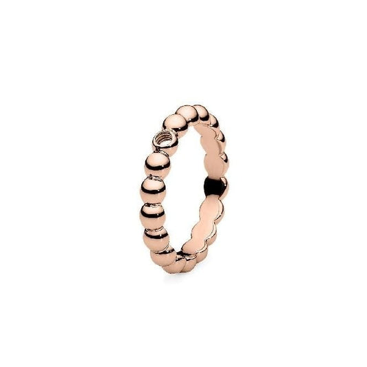 Slim Rose Gold Veroli Interchangeable Ring, Size 52