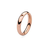 Slim Rose Gold Interchangeable Ring, Size 50