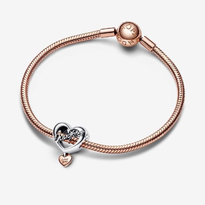 Love You Daughter Heart Charms