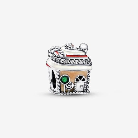 Festive Gingerbread House Charms