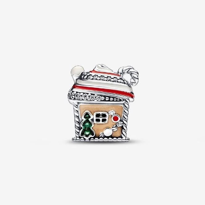 Festive Gingerbread House Charms