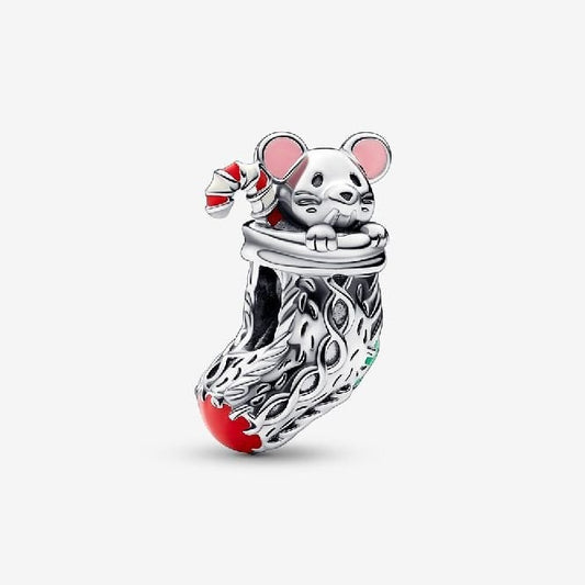 Festive Mouse & Stocking Charms