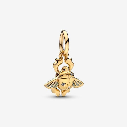 Disney Aladdin Gold Scarab Beetle Dangle Charms