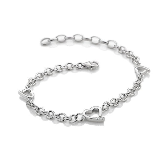 Silver Warm Heart Bracelet