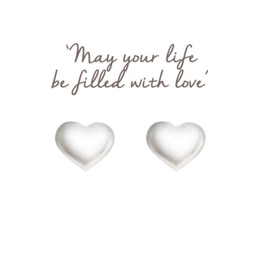 Heart Earrings in Sterling Silver