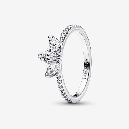Sparkling Herbarium Cluster Ring, Size 58