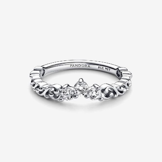 Regal Swirl Tiara Ring, Size 58