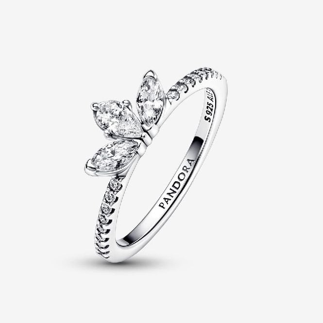 Sparkling Herbarium Cluster Ring, Size 60
