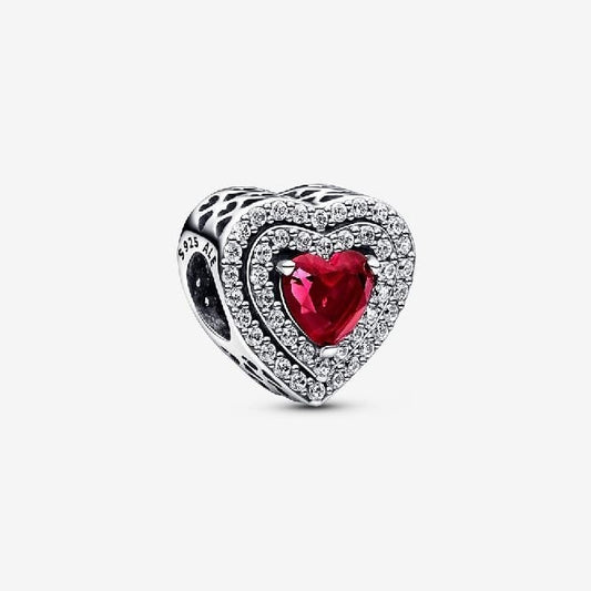Sparkling Levelled Heart Charms