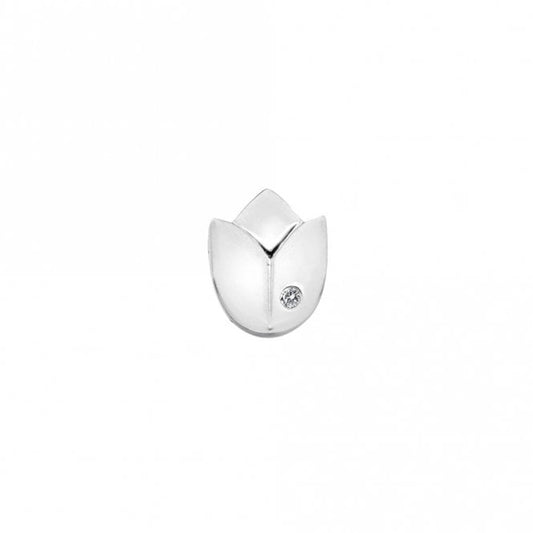 Silver Lotus Flower Icon Pendant