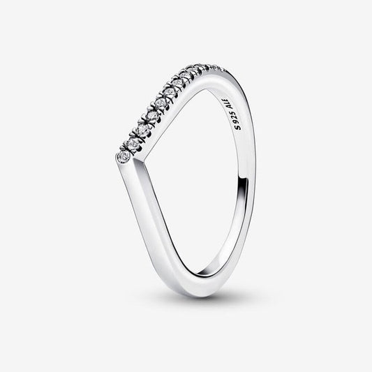 Timeless Wish Half Sparkling Ring, Size 50
