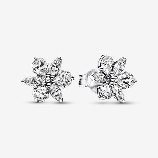 Sparkling Herbarium Full Cluster Stud Earrings