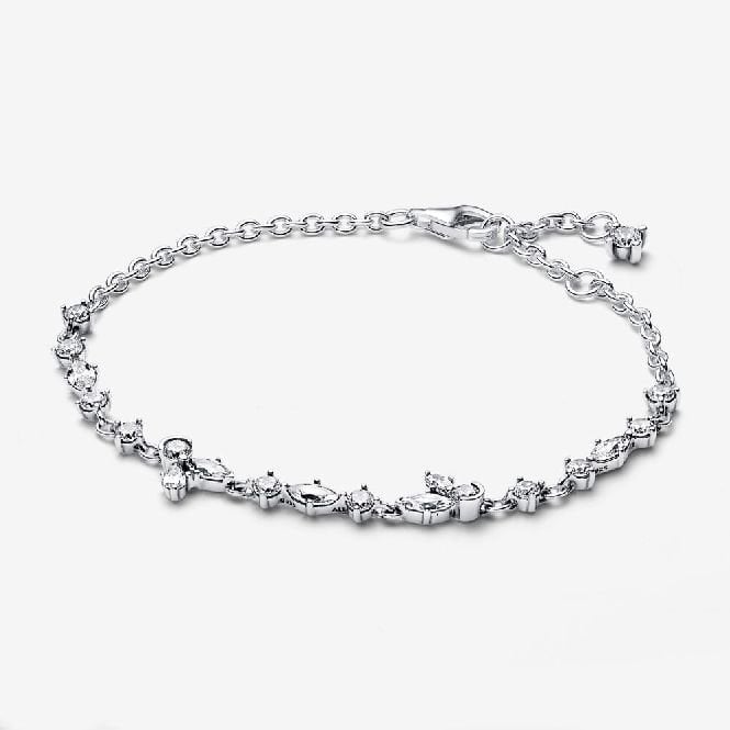 Sparkling Herbarium Full Cluster Chain Bracelet, 18cm
